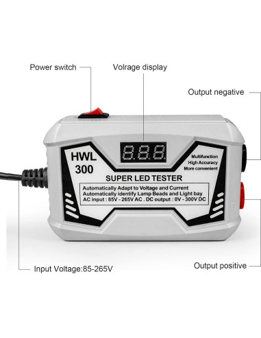 Probador de Retroiluminación LED Hilitand 85-265V Pantalla Digital