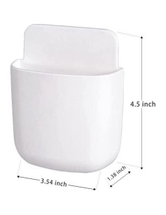 5 Soportes Adhesivos para Control Remoto Hikinlichi Blanco 2