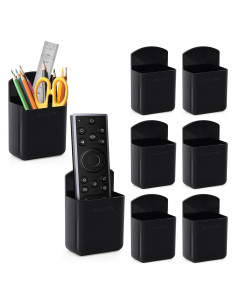 Soporte de Control Remoto Montaje en Pared TKGKHK 8PCS Negro