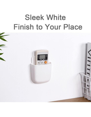 5 Soportes Adhesivos para Control Remoto Hikinlichi Blanco