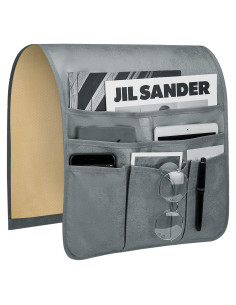 Soporte Organizador de Control Remoto Teniux Gris 6 Bolsillos