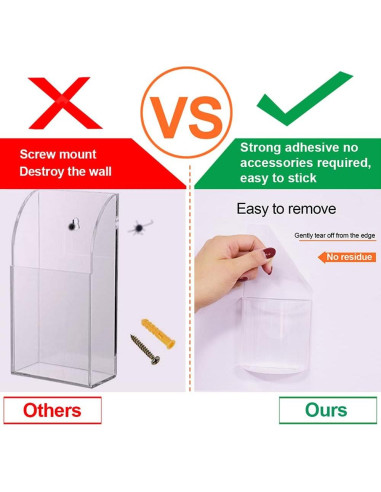 4 Soportes Transparentes para Control Remoto TIE-DailyNec