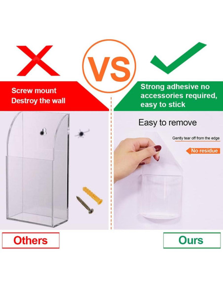 4 Soportes Transparentes para Control Remoto TIE-DailyNec