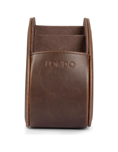 Soporte para Control Remoto Londo - Cuero PU 5 Bolsillos Marrón