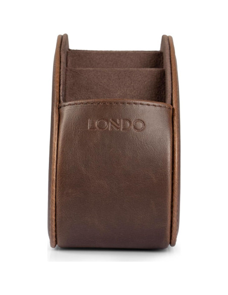 Soporte para Control Remoto Londo - Cuero PU 5 Bolsillos Marrón Soporte para Control Remoto Londo - Cuero PU 5 Bolsillos Marrón