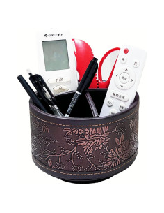 Soporte Redondo de Control Remoto Arniche 360 Cuero Sintético