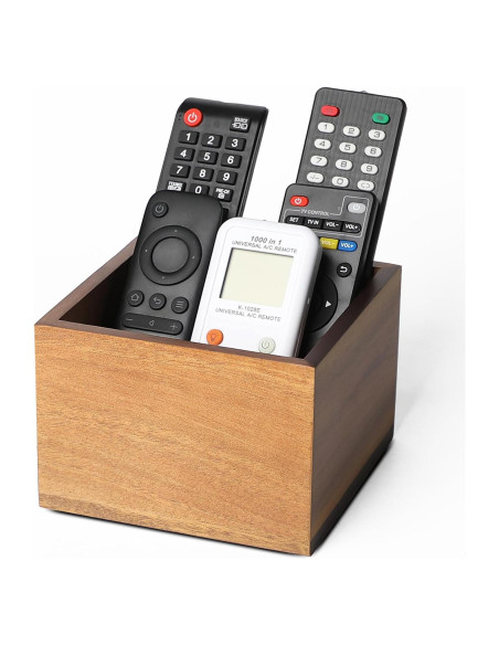 Soporte de Control Remoto de Madera Acacia LBEMEY - Marrón