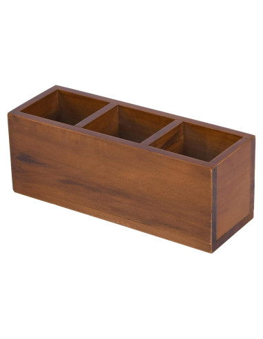 Soporte de Control Remoto de Madera Dedoot 3 Compartimentos