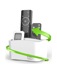 Soporte giratorio para control remoto Loukin blanco 5 compartimentos