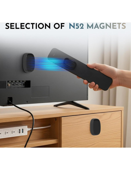 Soporte Magnético para Control Remoto Ayzsdnh 4 Pcs Autoadhesivo