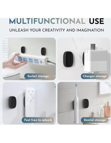 Soporte Magnético para Control Remoto Ayzsdnh 4 Pcs Autoadhesivo