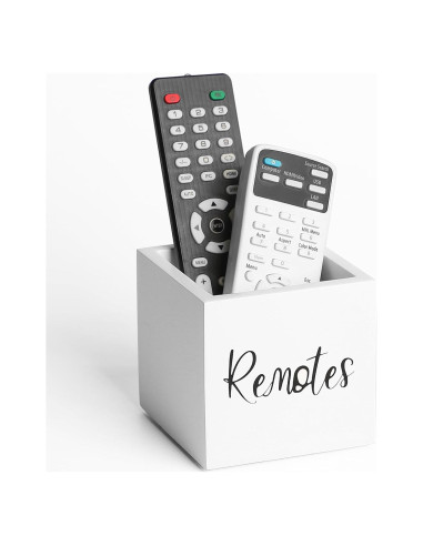 Soporte de Control Remoto de Madera LBEMEY Blanco S