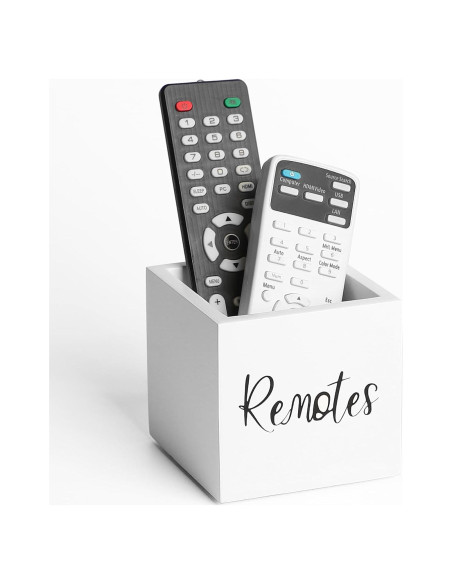 Soporte de Control Remoto de Madera LBEMEY Blanco S