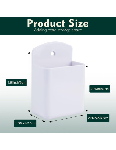 6 Soportes de Control Remoto TIE-DailyNec Blanco Universal