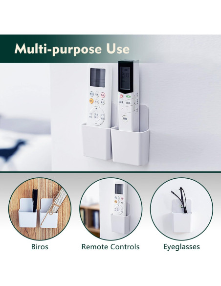 6 Soportes de Control Remoto TIE-DailyNec Blanco Universal