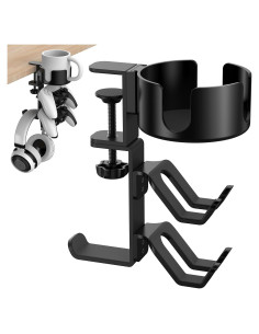 Soporte para Taza 4 en 1 POWNEW Ajustable Negro