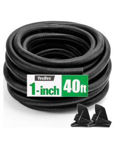 Tubo de Loom de Alambre 1" YesBes 12.19m Negro