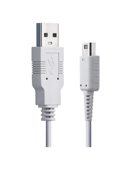 Cable de Carga USB SUNMON para Gamepad Wii U - 1m Blanco