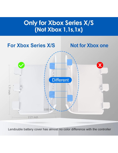 Cubierta de Batería L LENDOUBLE para Controlador Xbox Series X/S