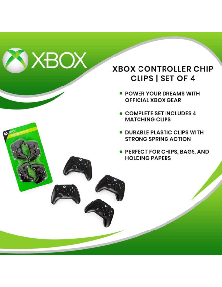 Juego de Clips de Patata Xbox - 4 Sujetadores de Alimentos