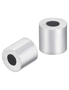 Manga de Parada de Cable de Aluminio uxcell 3/32" (2.38 mm) - Paquete de 100
