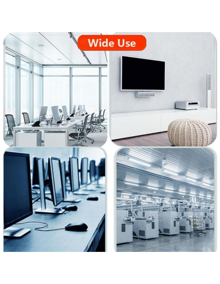 Envoltura de Cable Espiral Lhazemu 10m 8mm Blanca Organizador