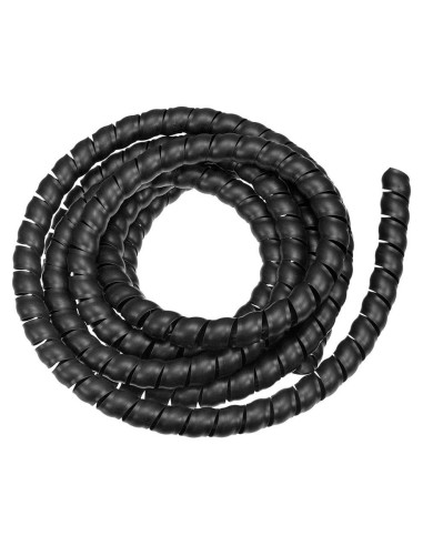 Manga de Gestión de Cables Espiral uxcell 14mm x 17mm 3m Negro