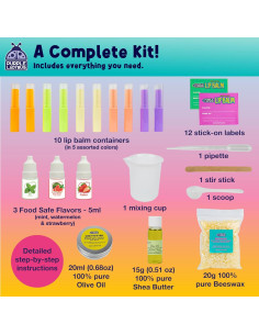 Kit de Balsamo Labial Purple Ladybug para Niñas - 10 Balsamos Naturales 2