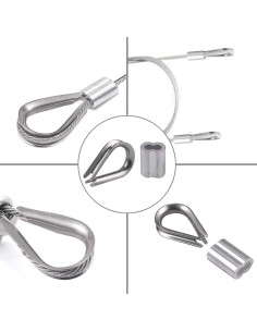 Kit de Crimpado Proster 100pcs Aluminio + 50pcs Ojal Acero 2