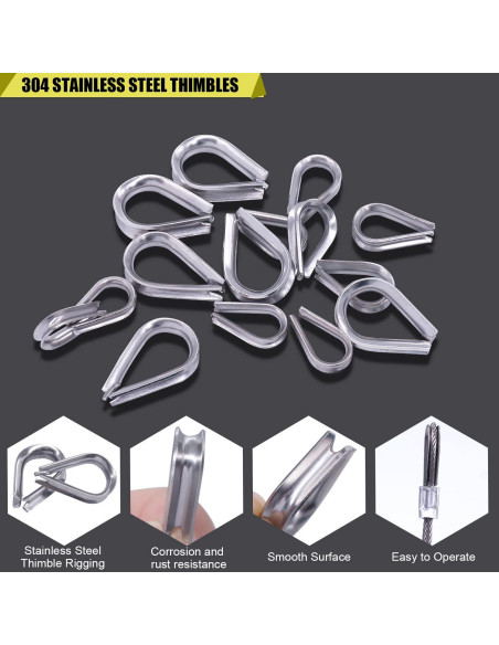 Kit de Ojales y Mangas de Crimpado Twidec 240 Piezas Aluminio