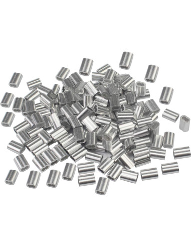 Manga de Crimpado de Aluminio Luckkyme 5 mm - Paquete de 50