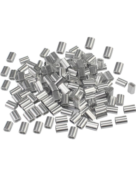 Manga de Crimpado de Aluminio Luckkyme 5 mm - Paquete de 50