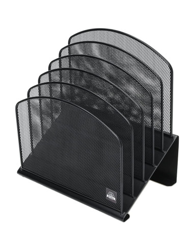 Organizador de Archivos de Escritorio Delifox 5 Secciones Negro