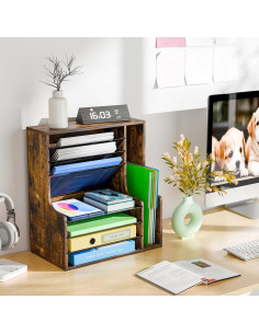 Organizador de Escritorio Simple Trending 7 Niveles Madera 40.64x22.86x43.18 cm 2