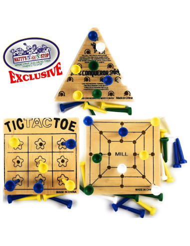 Juego de Clásicos Deluxe Matty's Toy Stop 8 Rompecabezas Madera