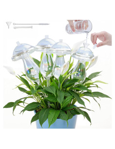 4 PCS Esferas de Riego Automático Histely 350ML Vidrio Iridiscente