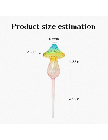 4 Esferas de Riego Automático de Vidrio ZHIYUEJING 24.99 cm