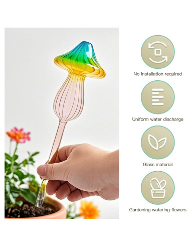 4 Esferas de Riego Automático de Vidrio ZHIYUEJING 24.99 cm