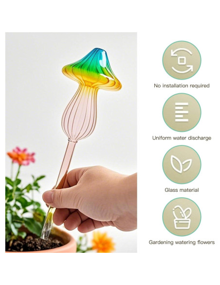 4 Esferas de Riego Automático de Vidrio ZHIYUEJING 24.99 cm