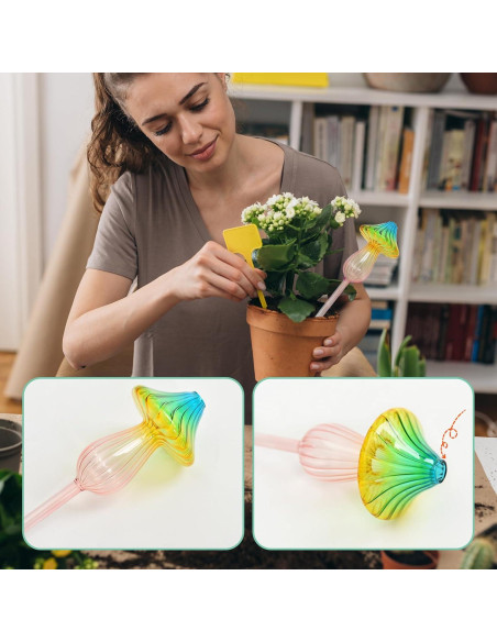 4 Esferas de Riego Automático de Vidrio ZHIYUEJING 24.99 cm