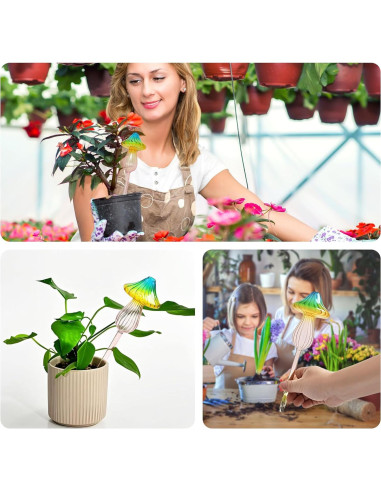 4 Esferas de Riego Automático de Vidrio ZHIYUEJING 24.99 cm