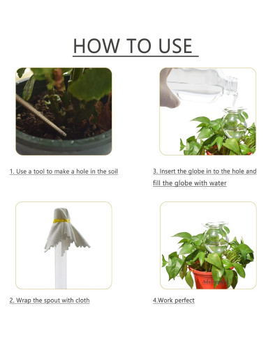 Dispositivo de Riego Automático Adabocute 2 Esferas de Vidrio 250ml