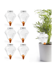 Esferas de Riego Ansberta 6 Pcs Diamante 500 ml para Plantas