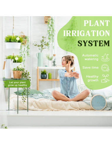 4 Esferas de Autorriego de Vidrio FWYDRJZC 20.3 cm Verde