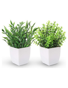 Plantas Falsas en Maceta Der Rose - 2 Paquetes 18 cm Verde