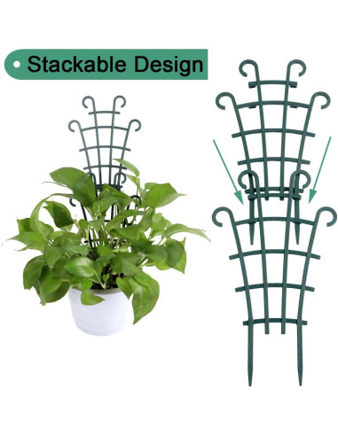 Paquete de 12 enrejados para plantas trepadoras UWIOFF