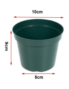 Paquete de 40 macetas de plástico 4" RooTrimmer con malla 2