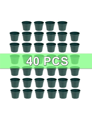 Paquete de 40 macetas de plástico 4" RooTrimmer con malla