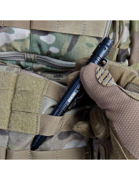 Bolígrafo Táctico Chaos Ready - EDC con Luz y Rompevidrios