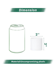 Conjunto de 24 Mini Macetas de Plástico D'vine Dev 5 cm 2